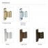 Rebated Butt Hinge For UPVC Doors