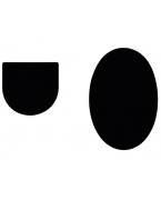 Connoisseur Window Handle Replacement Cover Cap Pack - Black