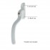 Connoisseur Window Handle Replacement Cover Cap Pack– White