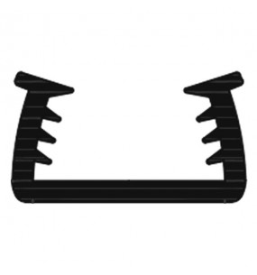 Wrap-around U-CHANNEL Glazing Gasket (28mm)